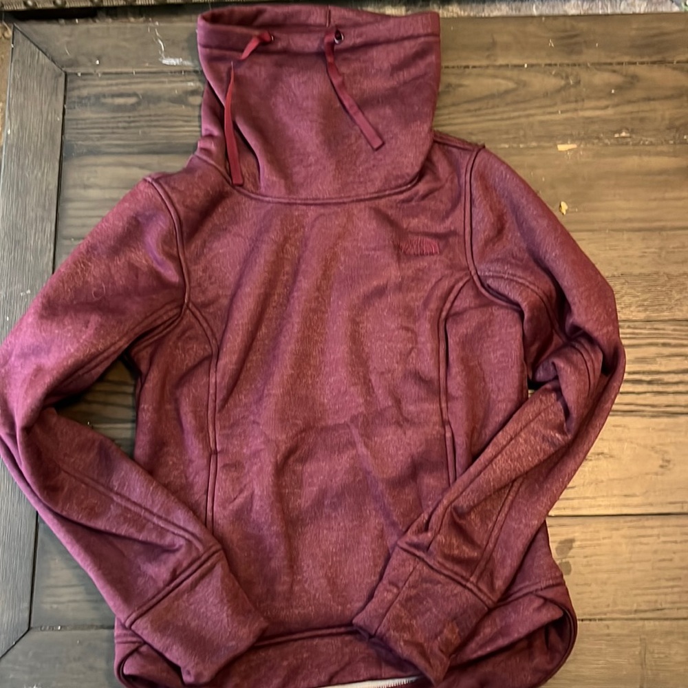 The North Face pullover cowl neck fleece top size XS